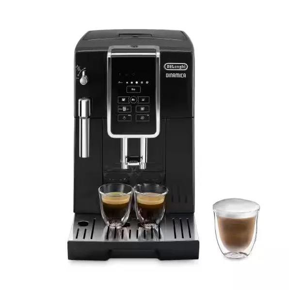 De'Longhi Dinamica Automatic Coffee & Espresso Machine with Iced Coffee & Manual Milk Frother, Black