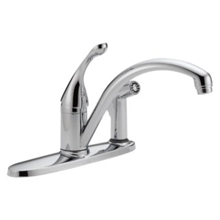 Collins Single Handle Kitchen Faucet with Integral Sprayer