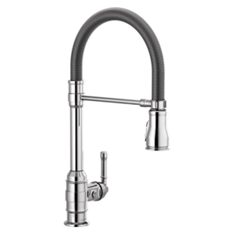 Kitchen Faucet Broderick with Spring Spout 1 Lever ADA Chrome 1.8 Gallons per Minute