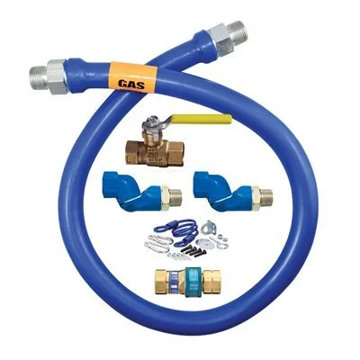 Dormont Quick Disc Gas Hose Connector Kit 0.75" x 48"