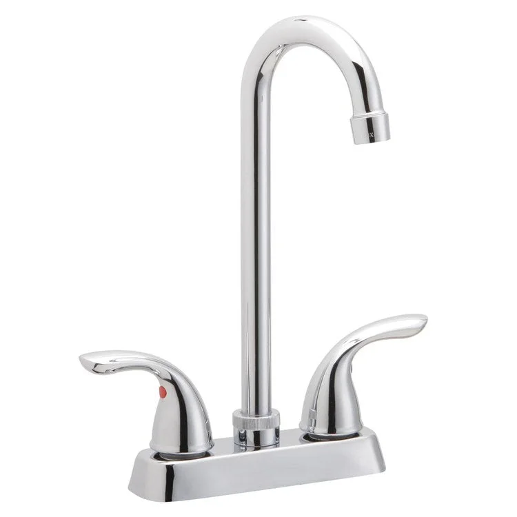 Bar Faucet Everyday Deck Mount 2 Lever ADA Chrome Spout Type Standard