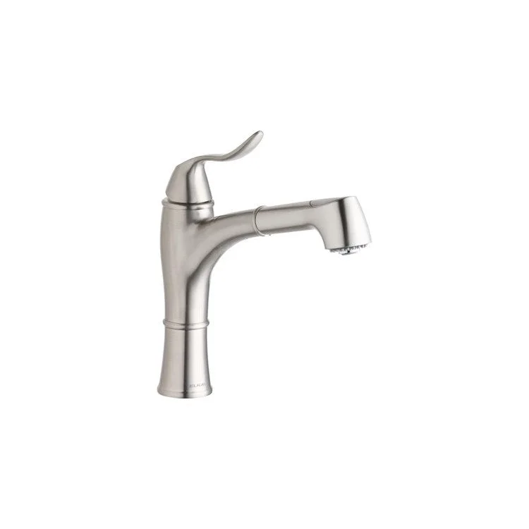 Kitchen Faucet Explore Deck Mount 1 Lever ADA Brushed Nickel Pull-Out Spray 1 Hole Spout Height 12-1/4 Inch