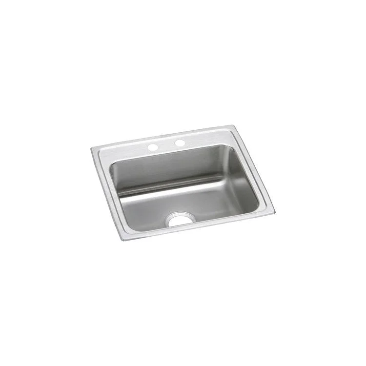 Lustertone Classic 22" Single Bowl ADA Stainless Steel Drop-In Kitchen Sink with 3 Holes