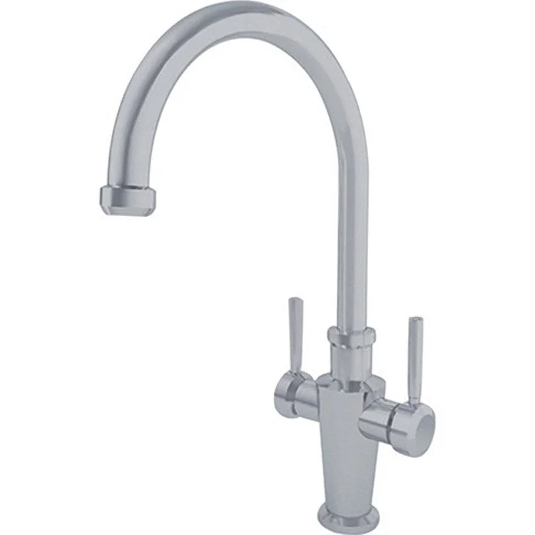 Kitchen Faucet Absinthe 3-in-1 2 Lever Satin Nickel 1.75 Gallons per Minute