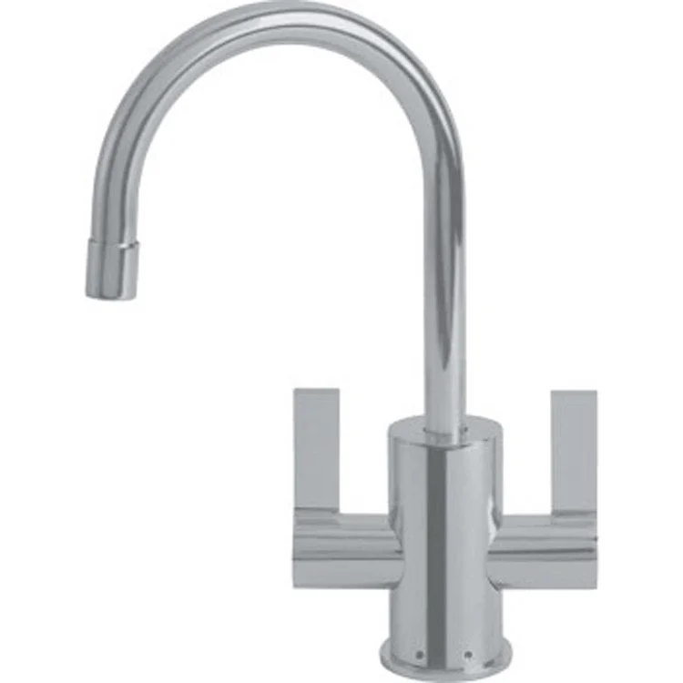 Water Dispenser Ambient Hot & Cold Tap 2 Lever Swivel Spout Satin Nickel