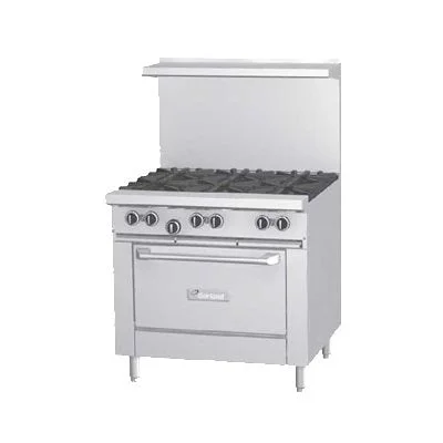 Garland 36" 6 Burner Gas Range with Convection Oven, Natural Gas