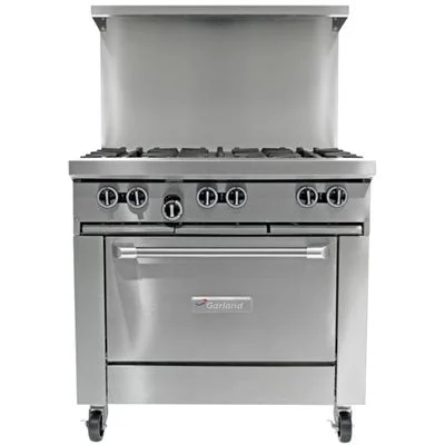 Garland G Starfire 36" Range with 6 Burners & Standard Oven Natural Gas 236,000 BTU