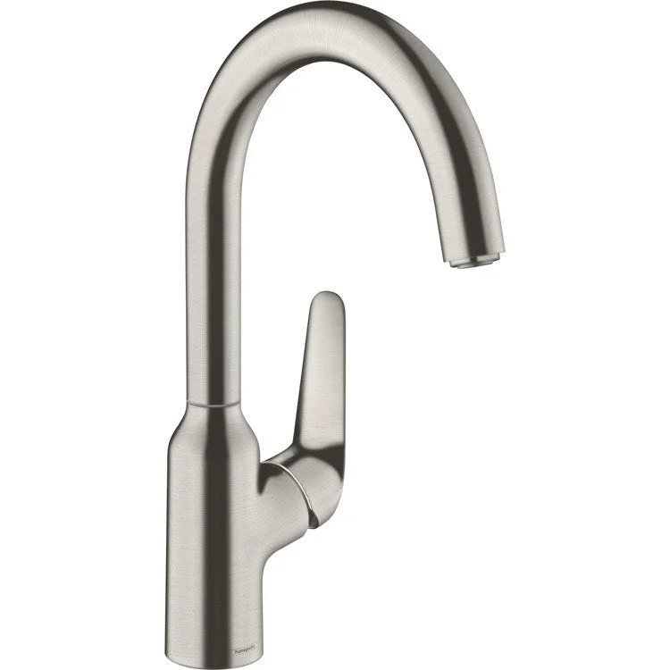 Bar Faucet Focus N 1 Lever ADA Steel Optic 1.75 Gallons per Minute