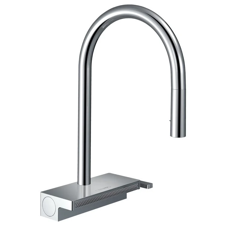 Kitchen Faucet Aquno Select 1 Lever ADA Chrome Pull Down 3 Function High Arc 150 Degree Swivel 1.75 Gallons per Minute