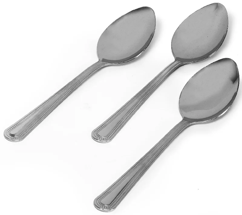 Imusa Imu-71112 3 Piece Stainless Steel Soup Spoon Set