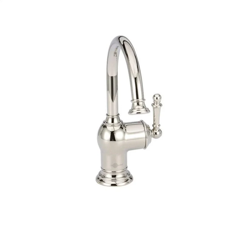 Cold Water Dispenser Iris Filtered Faucet 1 Lever 1 Hole Polished Nickel Swivel 0.75 Gallons per Minute