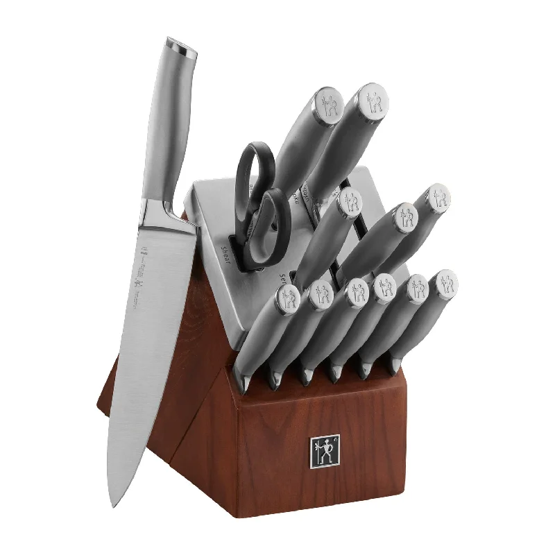 J.A. Henckels International 14pc Modernist Self-Sharpening Knife Block Set