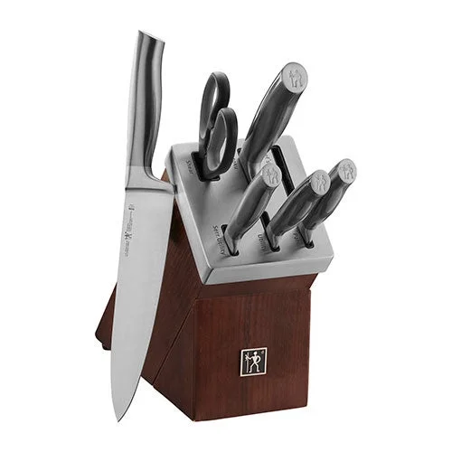 J.A. Henckels International - Graphite 7pc Self-Sharpening Knife Block Set