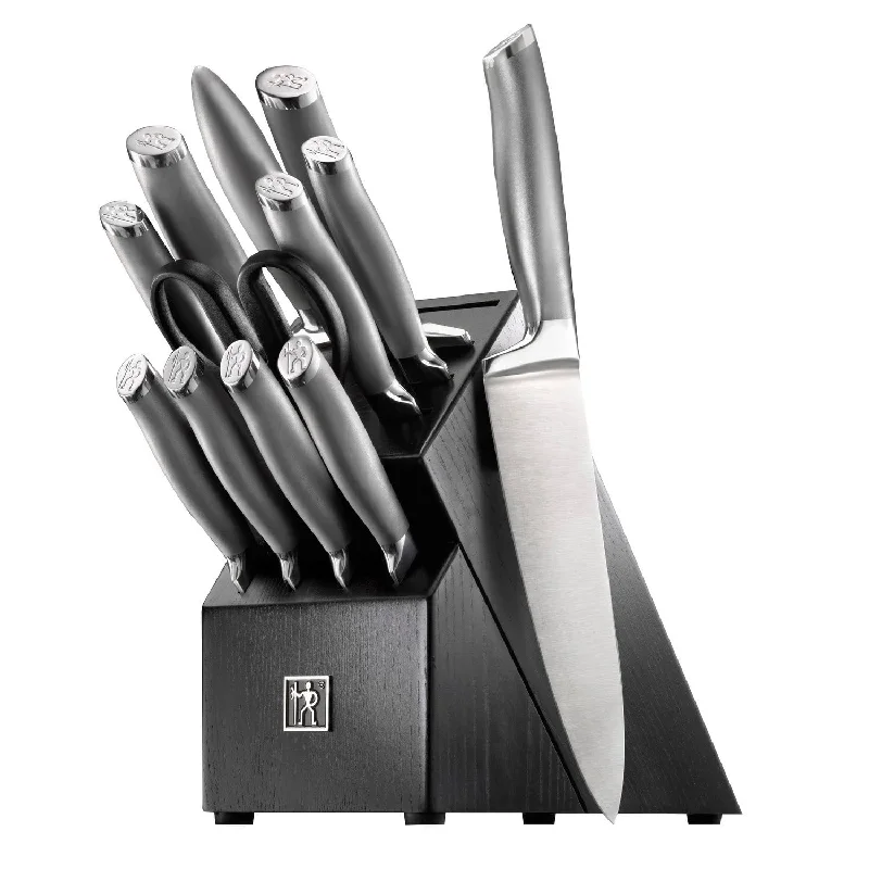 J.A. Henckels International - Modernist 13pc Stainless Steel Knife Block Set