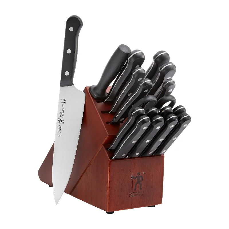 J.A. Henckels International Solution 18pc Knife Block Set