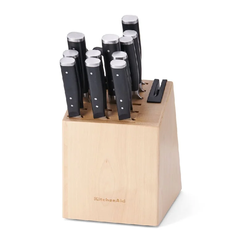 KitchenAid 14pc Forged Triple Riveted Knife Block Set