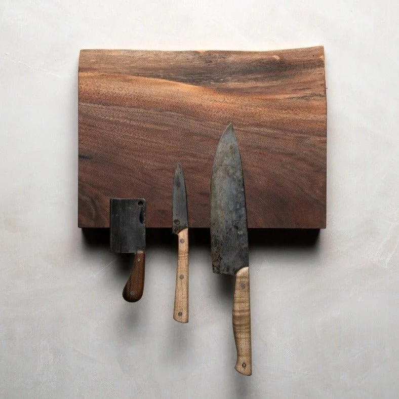 Magnetic Wooden Knife Holder