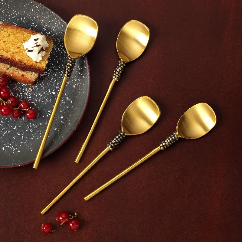 Masai Gold Dessert Spoon (Set of 4)