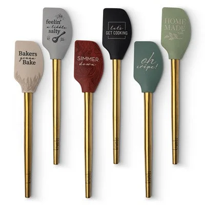 Metallic Gold Handle Spatulas