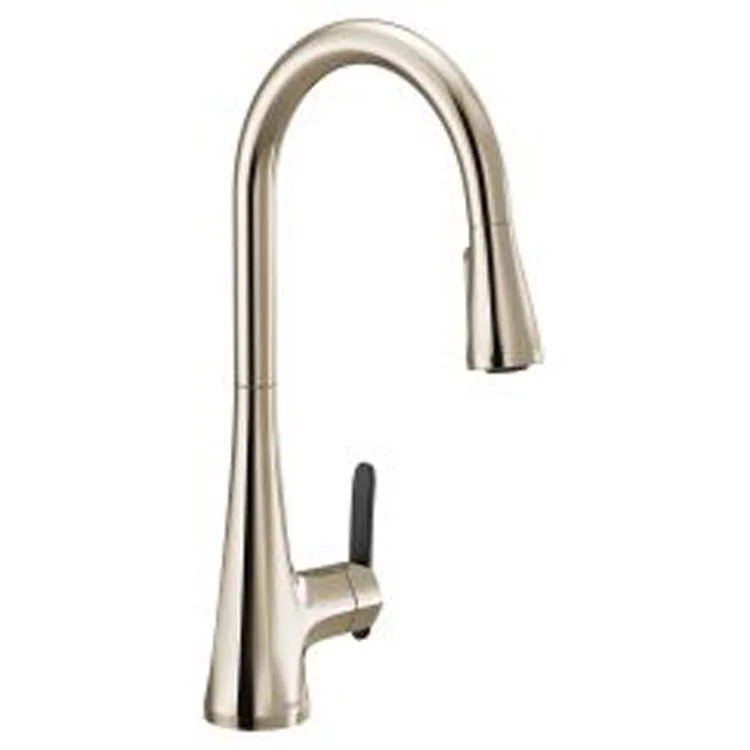 Kitchen Faucet Sinema 1 Lever ADA Polished Nickel Pull Down 1.5 Gallons per Minute