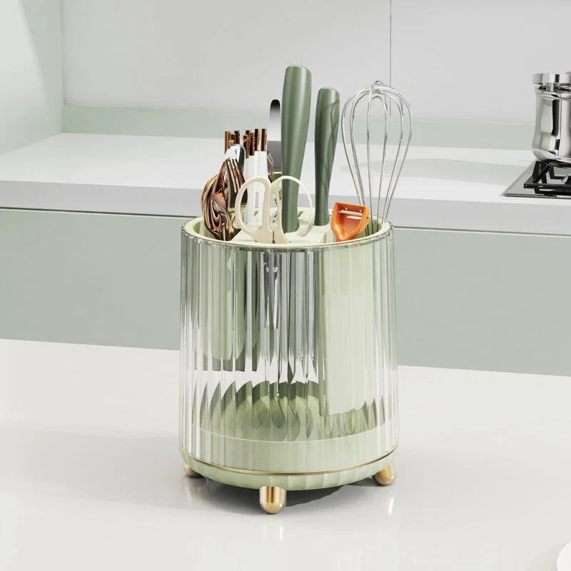 Multifunctional Rotating Knife Holder For Domestic Kitchens