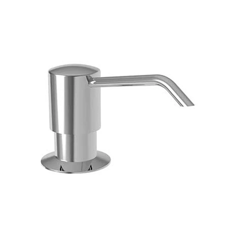 Soap Dispenser East Linear Midnight Chrome Deck Plastic Brass Pump Spout 8 Ounce Length 3-5/8 Inch