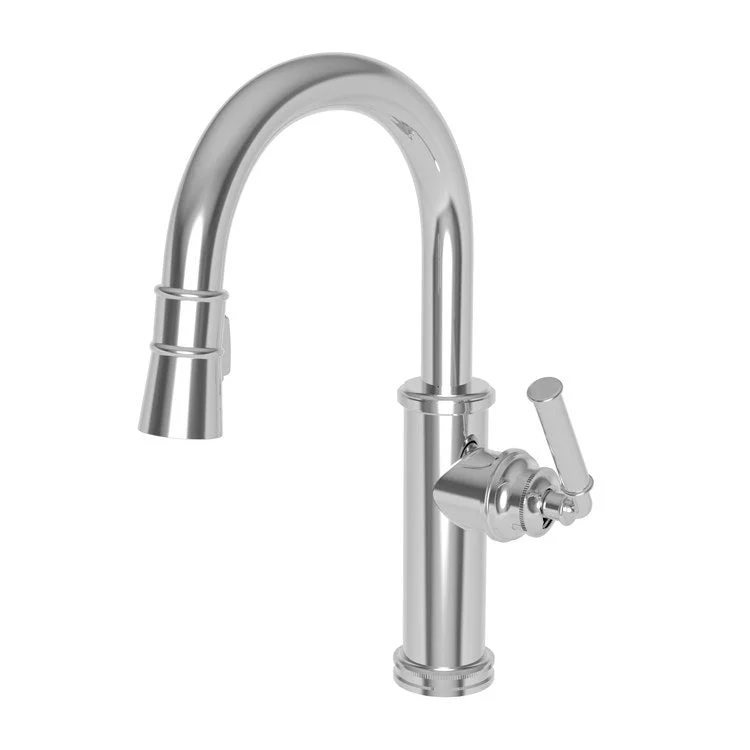 Bar Faucet Taft 1 Lever ADA Polished Brass Uncoated Living Pull Down Swivel Brass Spout Height 8-1/6 Inch 1.8 Gallons per Minute