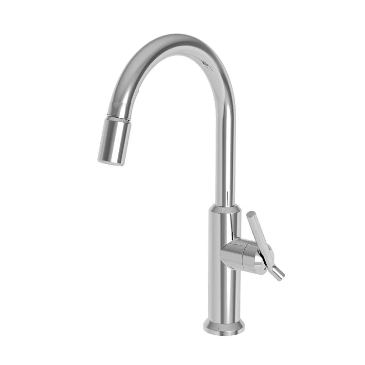 Kitchen Faucet Jeter 1 Lever ADA Satin Nickel PVD Pull Down Spout Height 10-7/9 Inch 1.8 Gallons per Minute