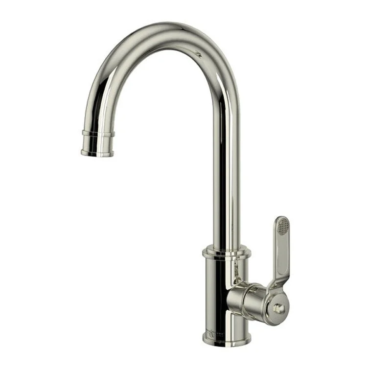 Bar Faucet Armstrong 1 Lever Polished Nickel High Neck Swivel Spout 1.8 Gallons per Minute