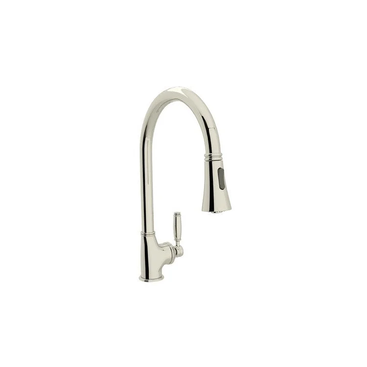 Kitchen Faucet Gotham Pull Down 1 Metal Lever Polished Nickel 1.8 Gallons per Minute