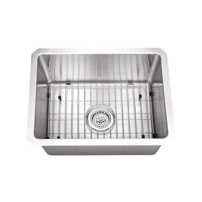 20" Single-Basin Undermount Kitchen Sink in Brushed Stainless Steel (20" x 15" x 10")