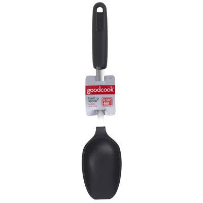 Spoon, Black Nylon, Stainless Steel