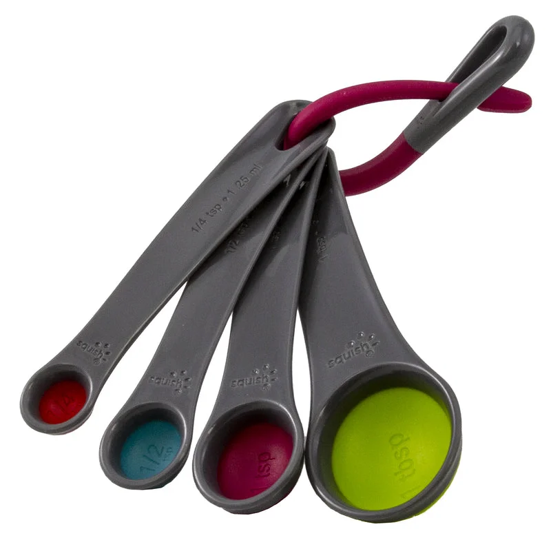 Squish Polypropylene/TPR Assorted Measuring Spoon Set