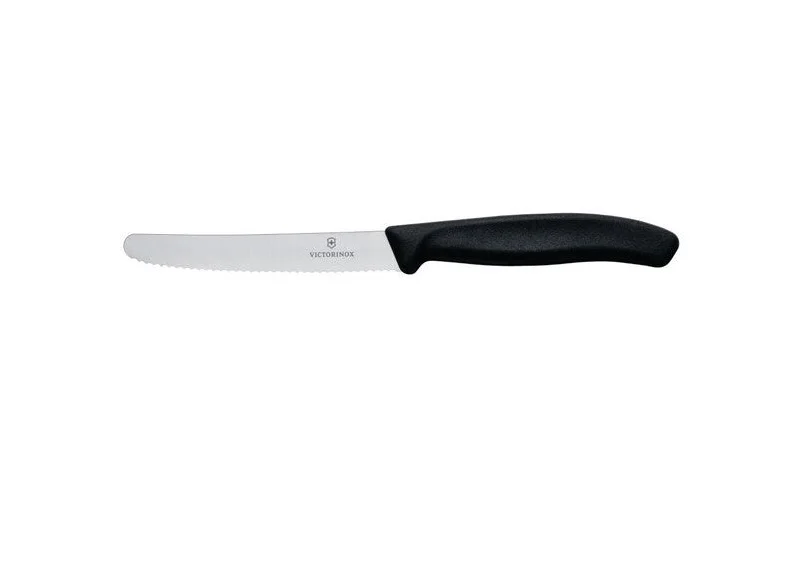 Steak & Tomato Knife, 11cm Round Tip, Wavy Edge, Classic, B