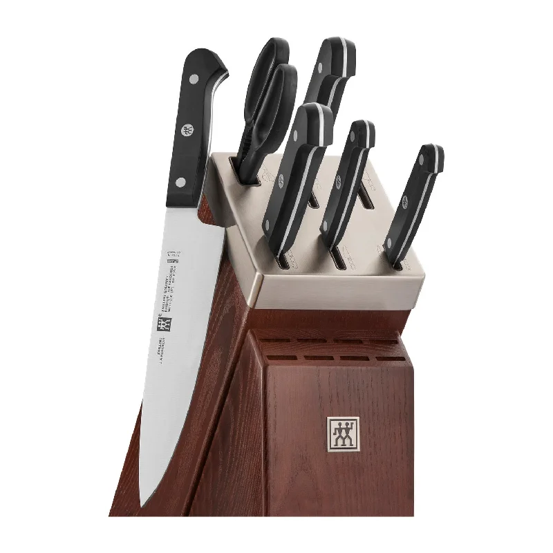 Zwilling J.A. Henckels 7pc Gourmet Self Sharpening Knife Block Set