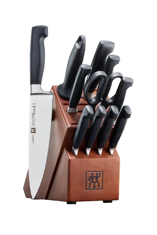 Zwilling J.A. Henckels Four Star 12pc Knife Block Set Walnut