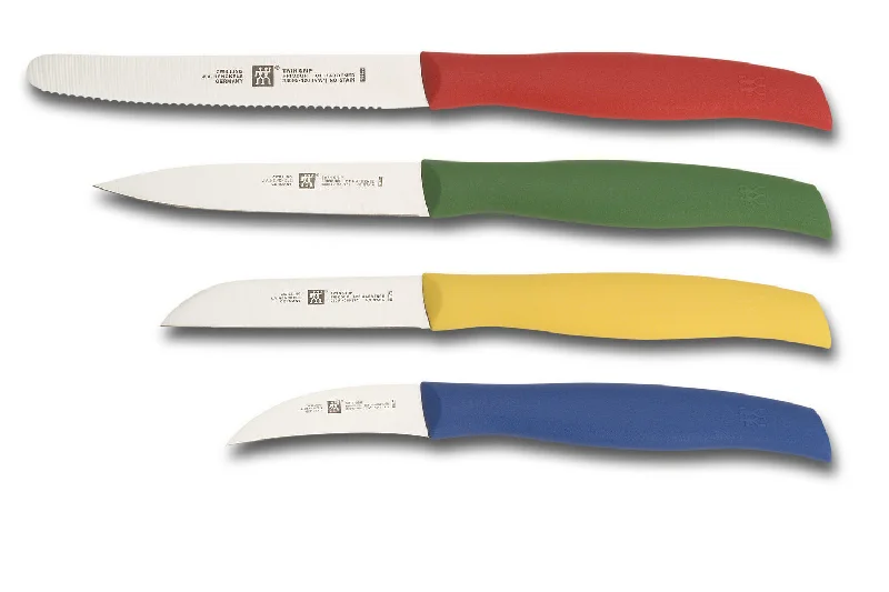 Zwilling J.A. Henckels - Twin Grip 4pc Multi-Colored Paring Knife Set