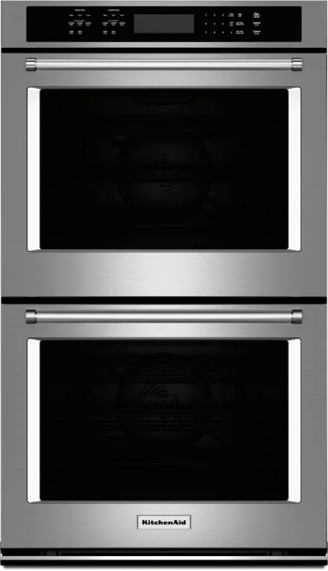 KitchenAid - 30" Built-In Double Electric Convection Wall Oven - Stainless steel