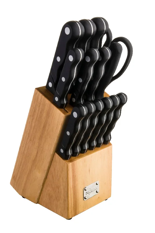 New England Cutlery 15pc Block Knife Set