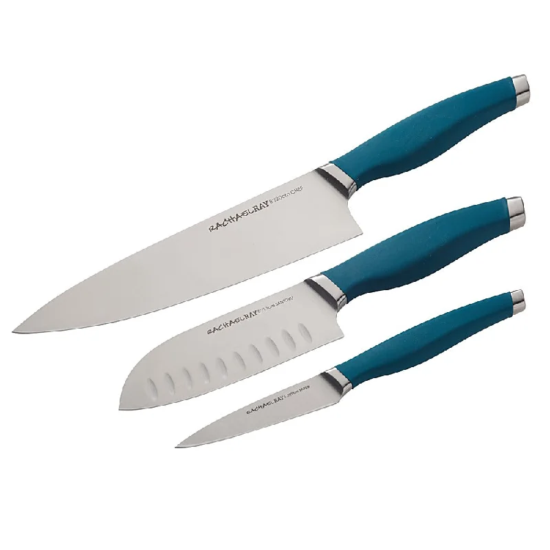 Rachael Ray Cutlery 3-Piece Knife Set Teal