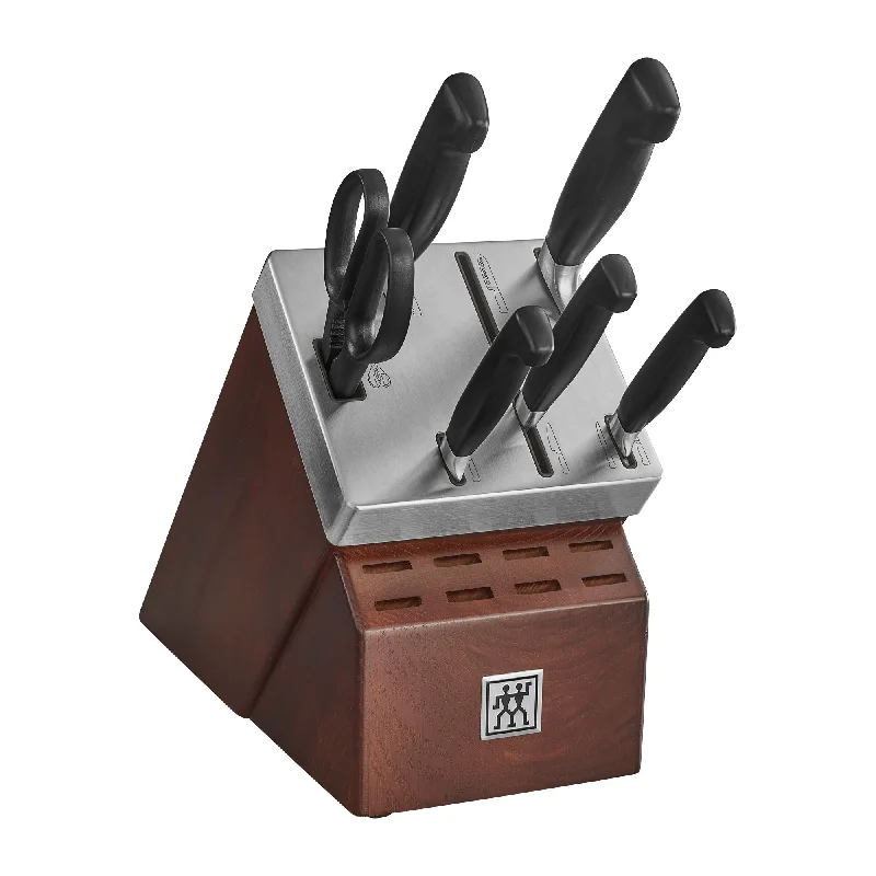 Zwilling J.A. Henckels 7pc Four Star Self Sharpening Knife Block Set