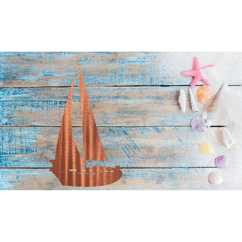 Steel Roots Sailboat Steel Wall Art