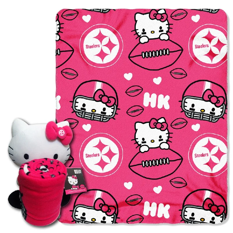 The Northwest Company COK 027 Pittsburgh Steelers Hello Kitty with Throw