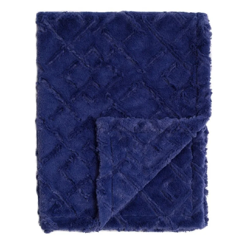 Blanket Love Steel Blue Maze Blanket/Throw Unisex for Baby Size 60" X 55" - 60" x 55"