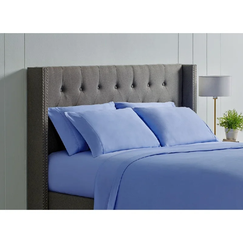 Christopher Knight 400ct Cotton Sheet Set-Cal King -6 pc-Steel Blue