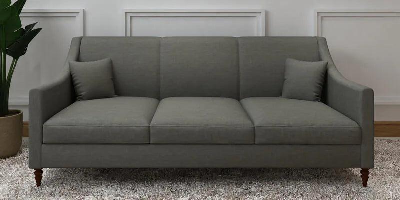 Fabric 3 Seater Sofa In Steel Grey Color