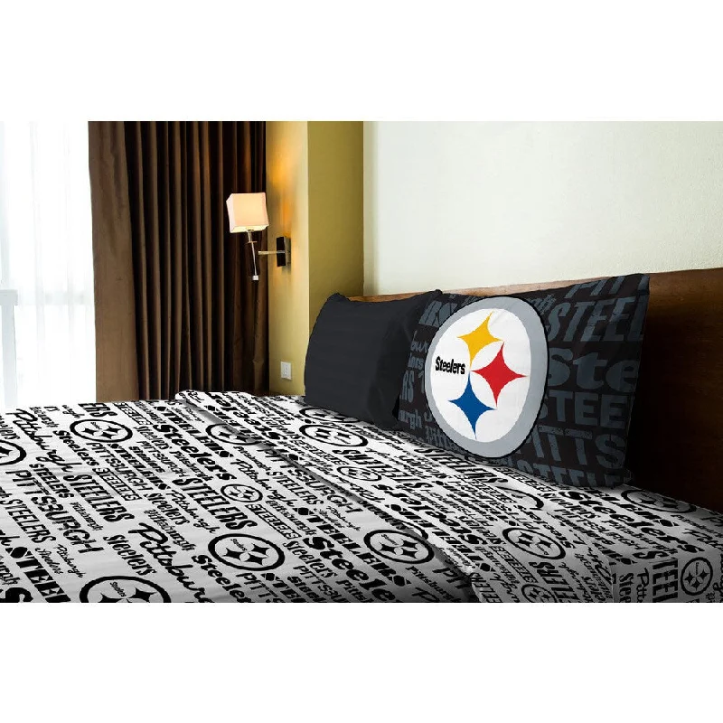 NFL 820 Steelers Anthem Twin Sheet Set